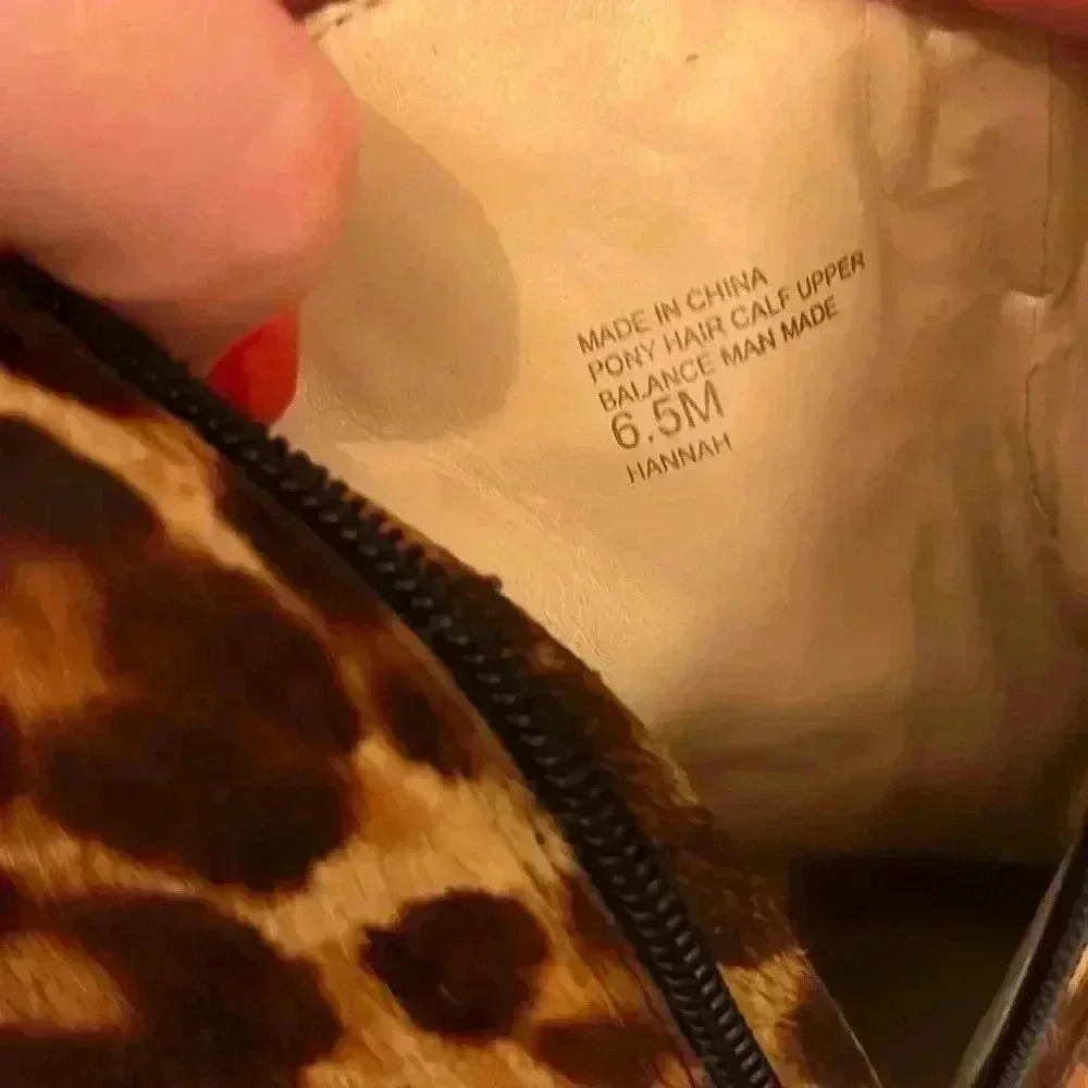 INC international concepts Leopard Ankle Boots-Sz 6.5 - Picture 2 of 6